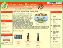 Tablet Screenshot of cajunsauce.com